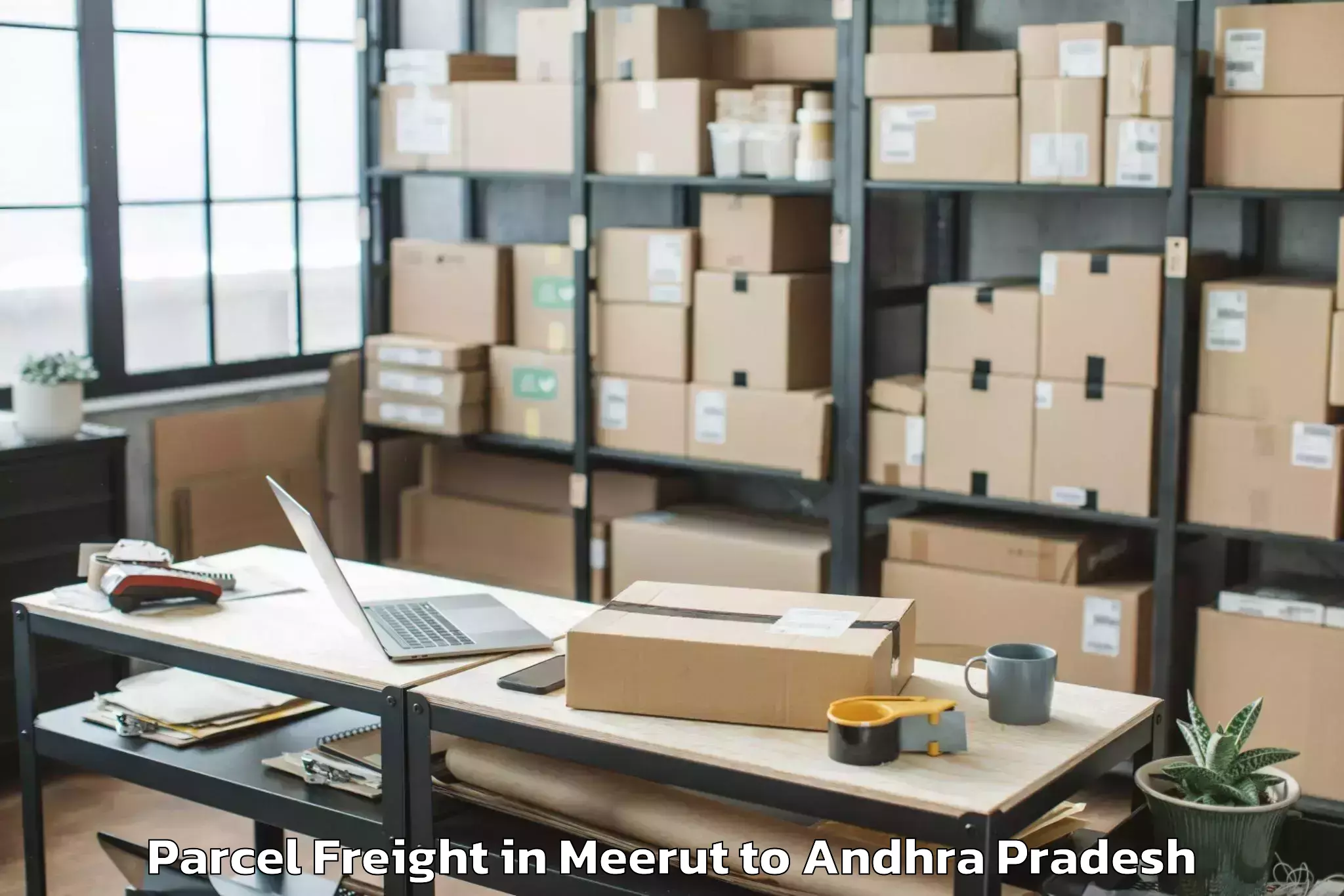 Hassle-Free Meerut to Narasaraopet Parcel Freight